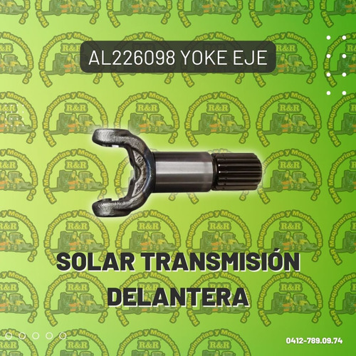 Al226098 Yoke Eje Solar Transmisión Delantera