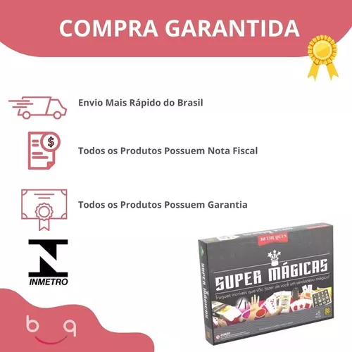 Jogo Infantil Super Mágicas Aprenda Os Truques Mágico Cartas - R$ 20,09