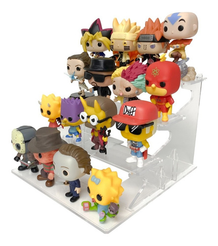 Display Exhibidor Acrílico De Funko Pop Para 16 Figuras