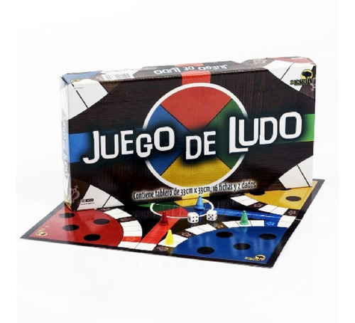 Juego De Mesa Ludo Tablero 33x33 Cm Bisonte 