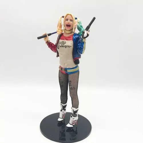 Boneca Action Figure Arlequina Ou Harley Quinn Esquadrão Suicida 18cm