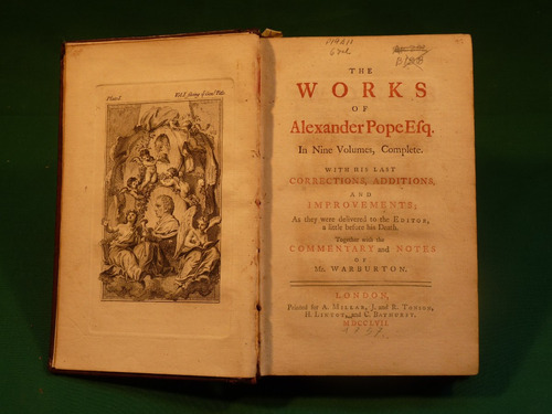 Alexander Pope Efq. The Works Of 1757