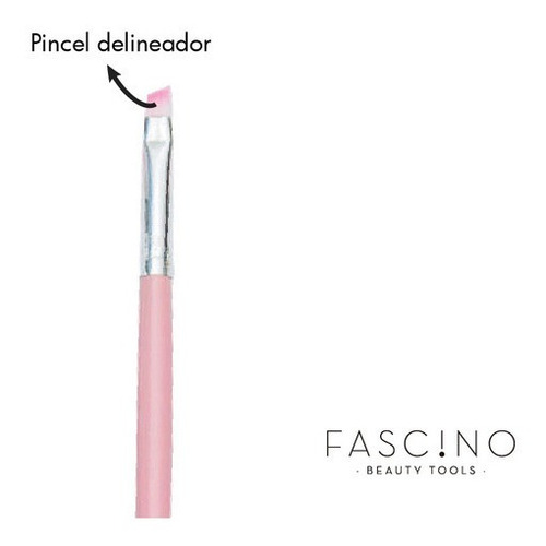 Imagen 6 de 7 de Set 7 Brochas Y Pinceles Make Up Crueltyfree+neceser Fascino