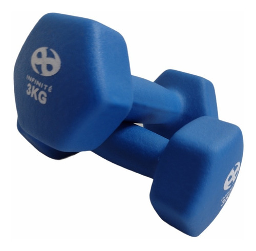 Infinité Par De Mancuernas De Neopreno 3 Kg If-mn3 Color Azul