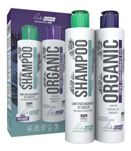 Imagem 2 de 8 de Combo 3kits Progressiva Semi Definitiva Organica Lisorganic