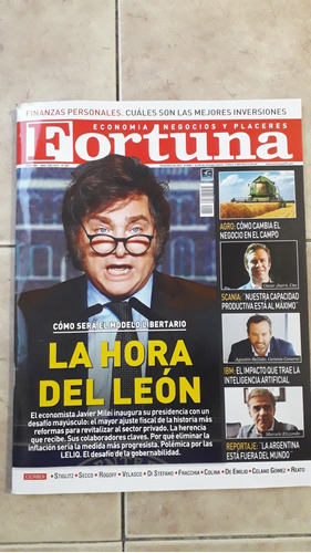 Revista Fortuna Nro 584 Diciembre 2023 Javier Milei