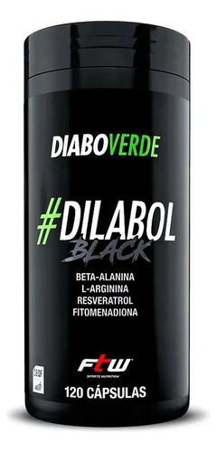 Dilabol Black Diabo Verde 120 Cápsulas Beta Alanina