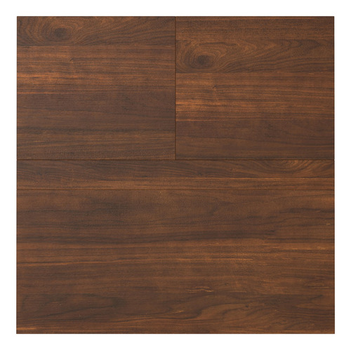 Mesa Auxiliar Cuadrada Industrial 80 Cm Nogal Sala Estar