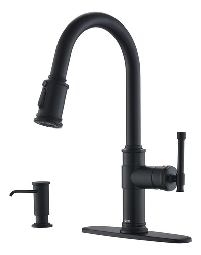 Dayone - Grifos De Cocina Color Negro Mate Con Pulverizador