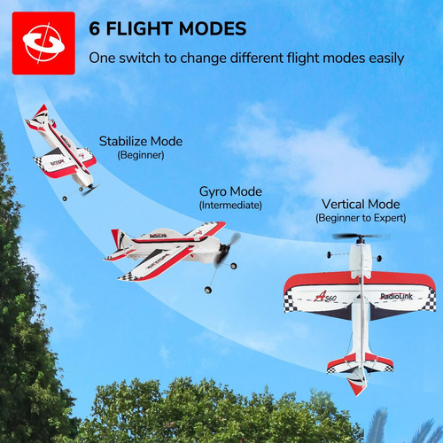 Radiolink A560 Avión Rc De 6 Modos De Vuelo, Aviones Rc Rft