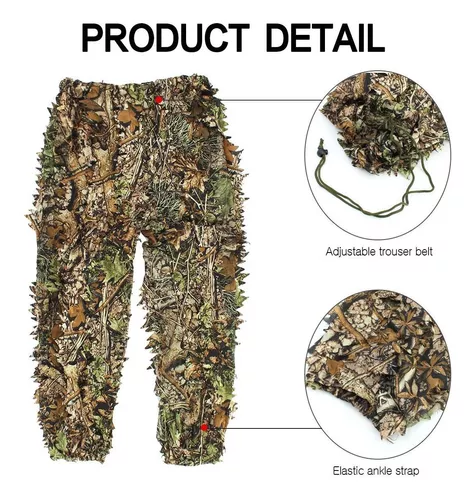 Roupa Camuflada Ghillie Sniper 3d ( Calça + Jaqueta) Gg E Xg