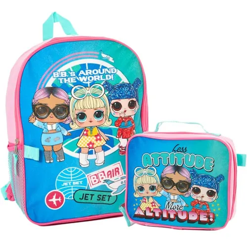 Mochila Lol Surprise De 16 Pulgadas Con Lonchera Para Nin