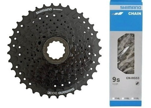 Pacha De 9 Velocidades Shimano 11-36 Con Cadenilla Hg53 9v