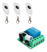Comprar 3 Controles Remoto Inalámbricos 1rele 12-220v 10a 433mhz Kit