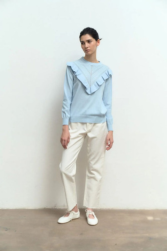 Sweater Con Volados Hilado Bremer