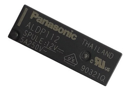 Relé Aldp112 Panasonic Placa Lava E Seca Kit 5 Unidades