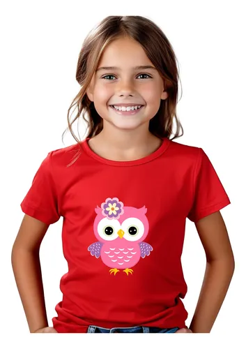 Polera Color Algodón 100% Niñas Niños Tiburón Bebe