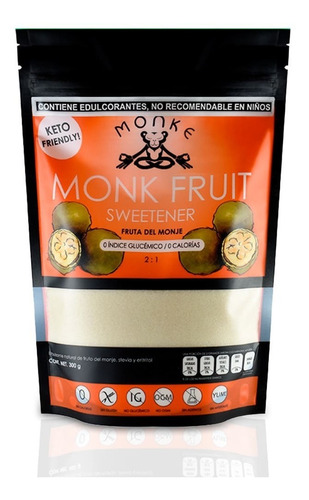 Monk Fruit Fruta Del Monje -  Monke Rinde 150 Porciones 