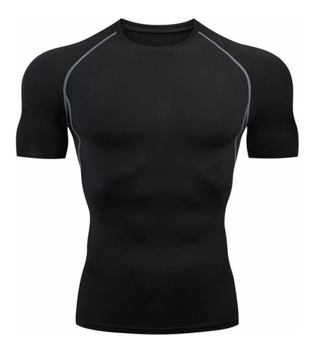 Playera Licra Deportiva Compresión Correr Manga Corta Gimnas