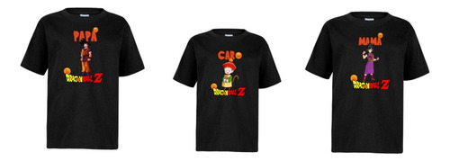 Kit De Cumpleaños Dragon Ball Z 3 Playeras