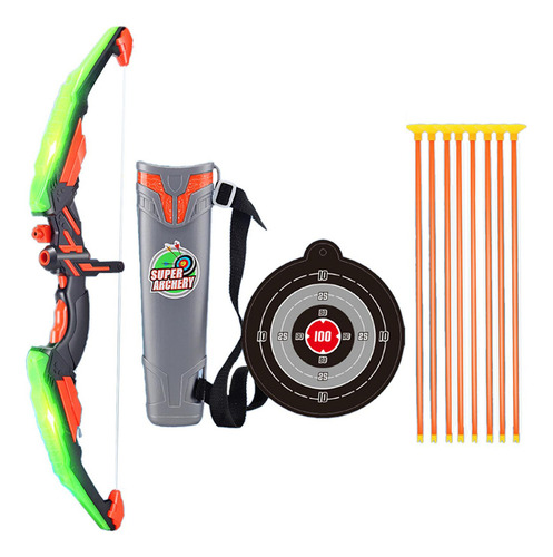 New Arco Y Flecha Juguetes Juego De Verde Consigue 8 Flechas