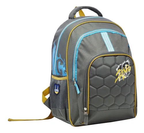 Mochila Jardin Escolar Pelota Amo El Futbol Phi Phi Bags Color Azul