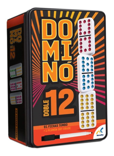 Domino Doble Doce Doble 12 Cubano Mexican Train Novelty Corp