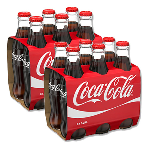 Refrigerante Coca Cola Original Vidro 250ml (24 Unidades)