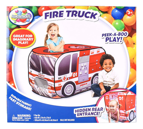 Sunny Days Entertainment - Camión De Bomberos Desplegable, C