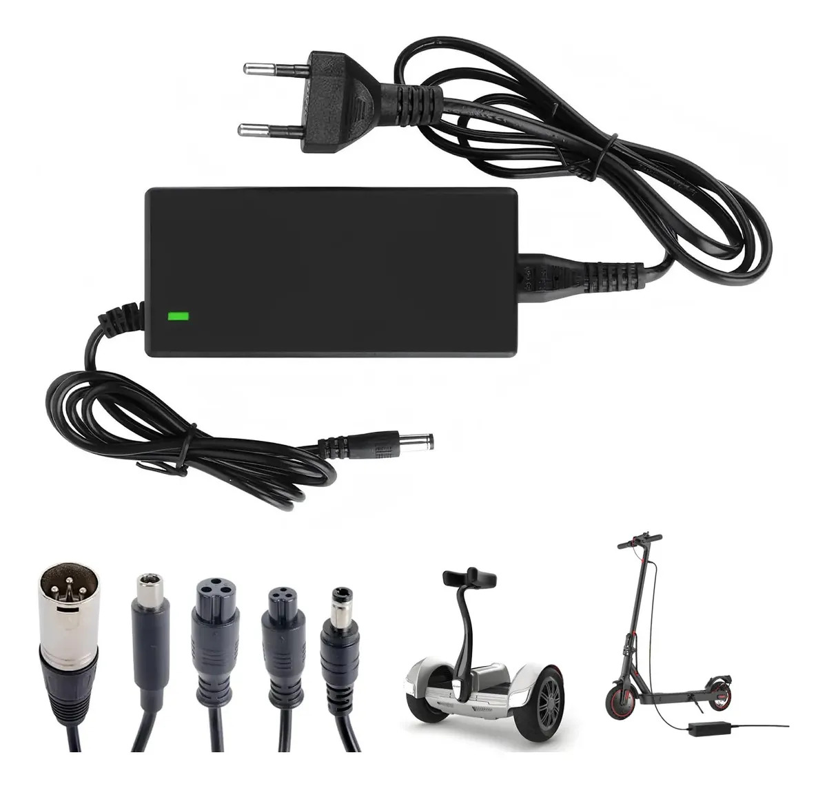 Cargador Para Scooter Electrico 42v 2a 5 En 1,multifuncional Cargador