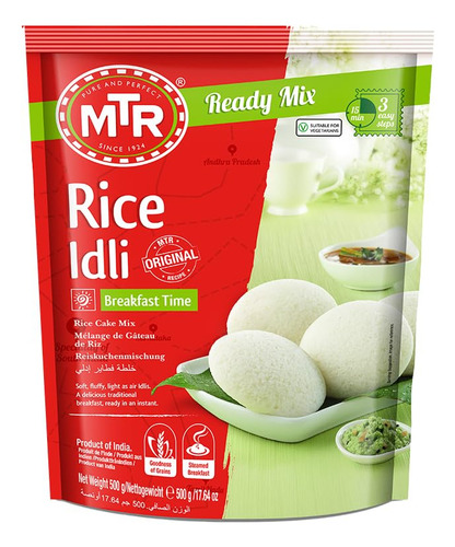 Mezcla Instantánea De Idli De Arroz Lista Para Cocinar