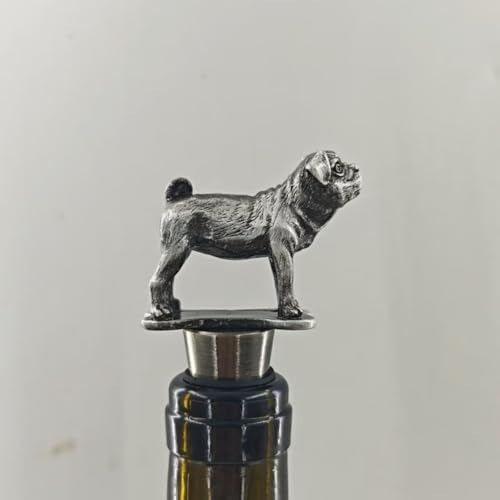 Tapón Para Vino Y Juego De Vertedor De Vino En Forma De Pug