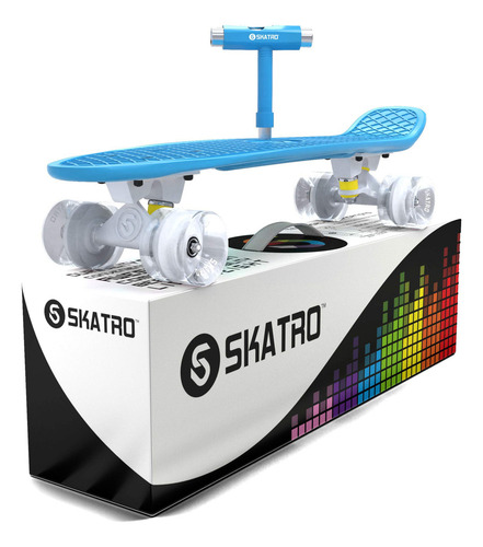 Skatro - Mini Cruiser Skateboard Tabla De Plástico De Estilo