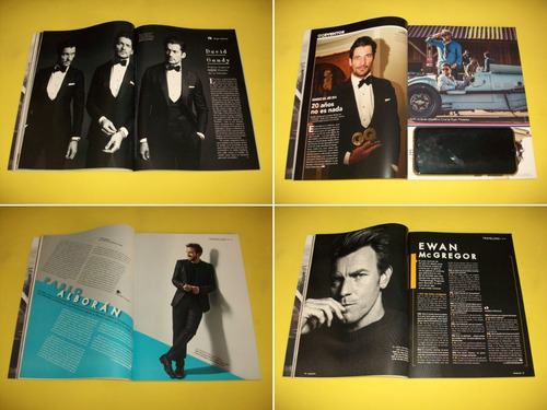 Brad Pitt Gq Sean O'pry Ewan Mcgregor Pablo Alboran David Ga (Usado)