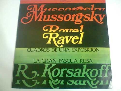  Mussorgsky Cuadros De Una Exposición Y R Korsakov Lp Vinilo