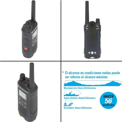 Imagen 2 de 6 de Handy Motorola Walkie Talkie T460 Ip54 56km Ivox/vox