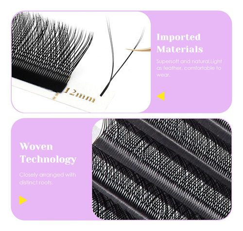 Extensiones De Pestañas Masscaku En Forma De U Yy 8-15 Mm Mi