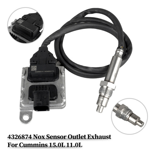 Salida De Escape Con Sensor Nox 4326874 Para Cummins De 15 L
