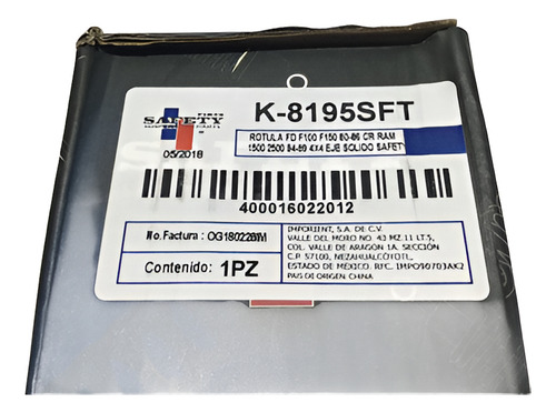 Rotula Ford F100 F150 80-86 Cr Ram 1500 2500 94-99 4x4 Eje S