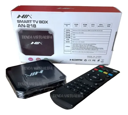 Tv Box Nia Convertidor Smart Tv 4k Hdmi, Usb,micro Sd- Av