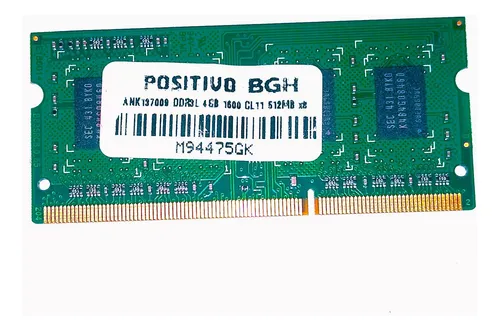 Memoria Para  Netbook 4 Gb Ddr3  1600 De 1,35v