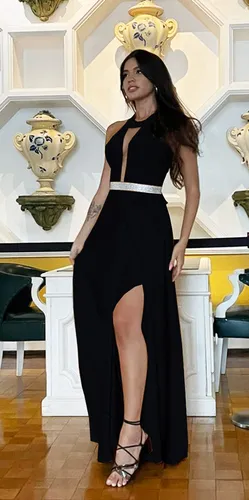 Formatura vestido sale preto