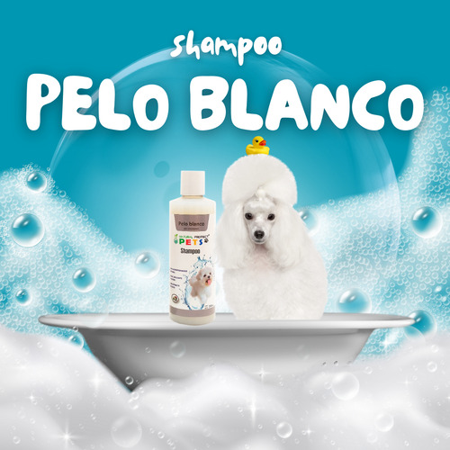Shampoo Para Perro Pelo Blanco 250 Ml Natural Protects Pets