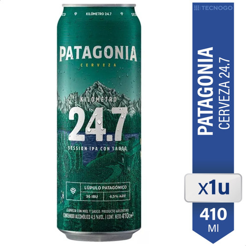 Cerveza Patagonia Kilometro 24.7 Session Ipa Con Sauco Lata