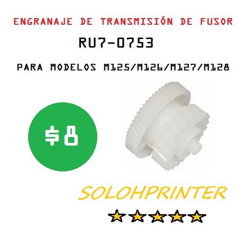 Engranaje De Transmisión De Fusor Hp M127, M128