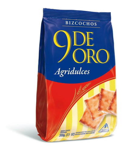Bizcochos 9 De Oro Agridulces 215 Gramos