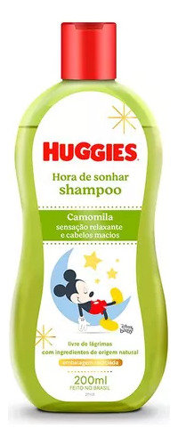 Shampoo Infantil Huggies Chá De Camomila 200ml