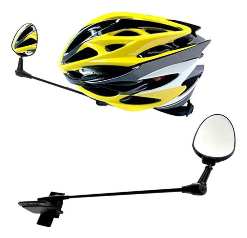 Nn 2x Espelho Retrovisor Para Capacete De Bicicleta