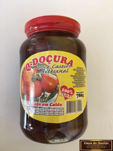 Doce De Caju Em Calda 780g - 2 Unidades