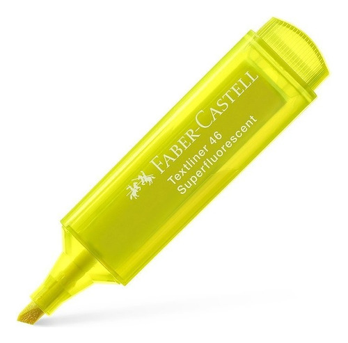 Resaltador Textliner 46 Súper Fluorescente Faber Castell Color Amarillo